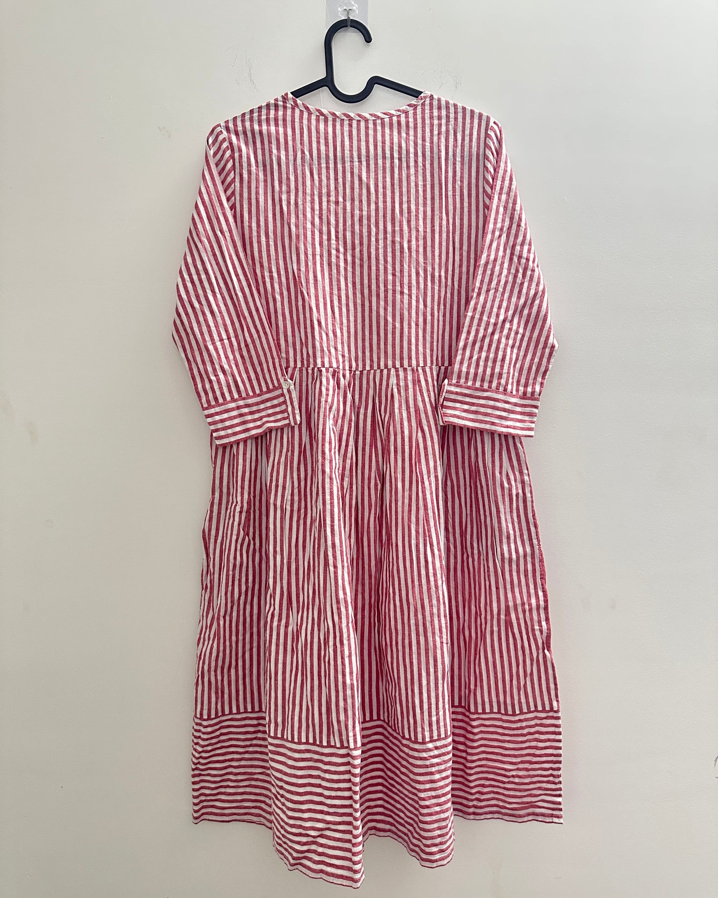 Red and white stripes kurta