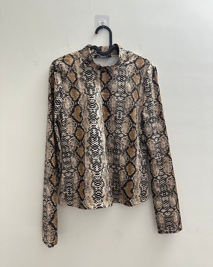 Body fit animal print top (stretchable)
