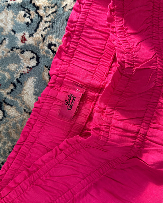Pink cotton shorts