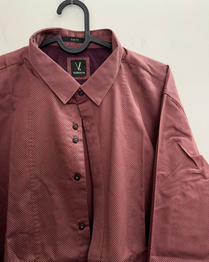 Brown full sleeve men's formal shirt