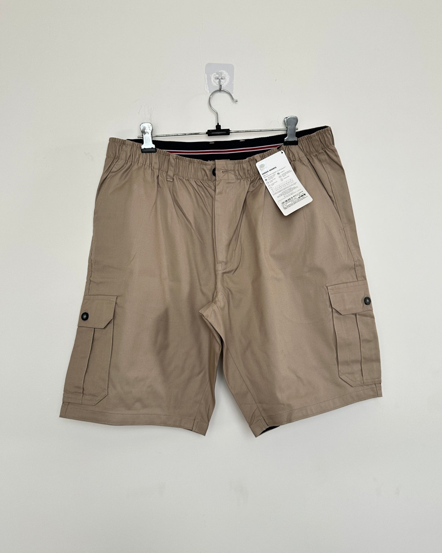 Beige cargo shorts