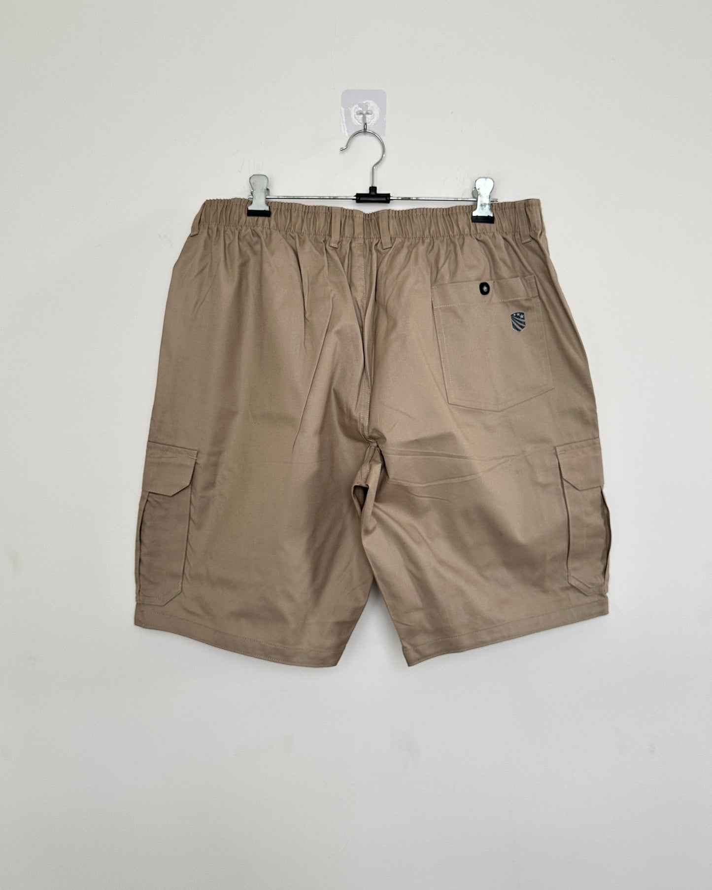 Beige cargo shorts
