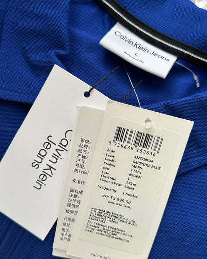 Sapphire blue men's T shirt