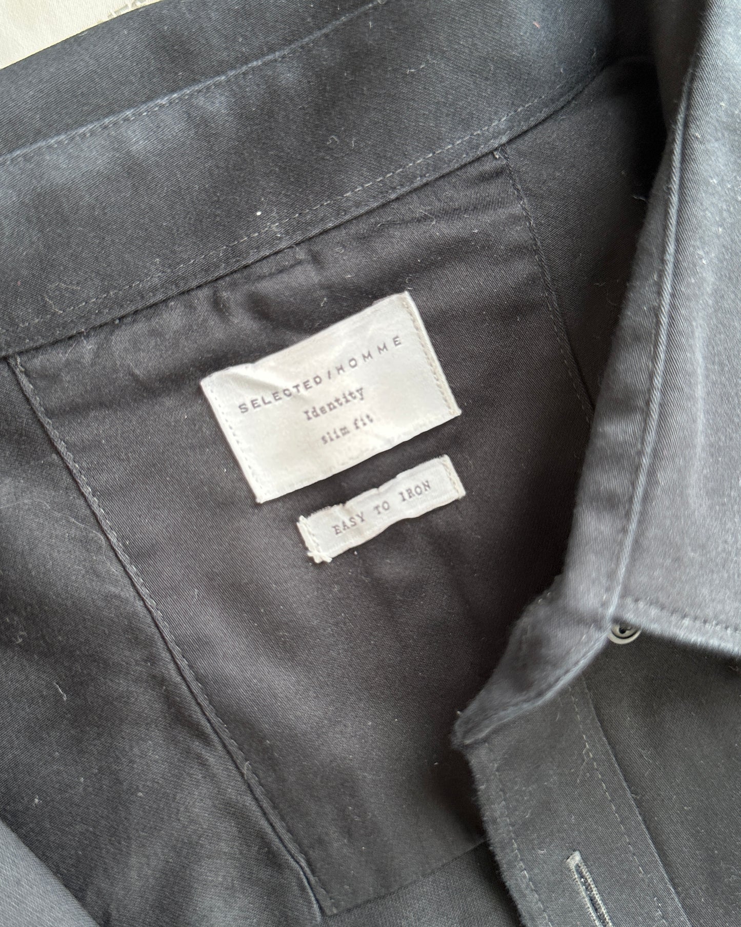 Black cotton full sleeve shirt