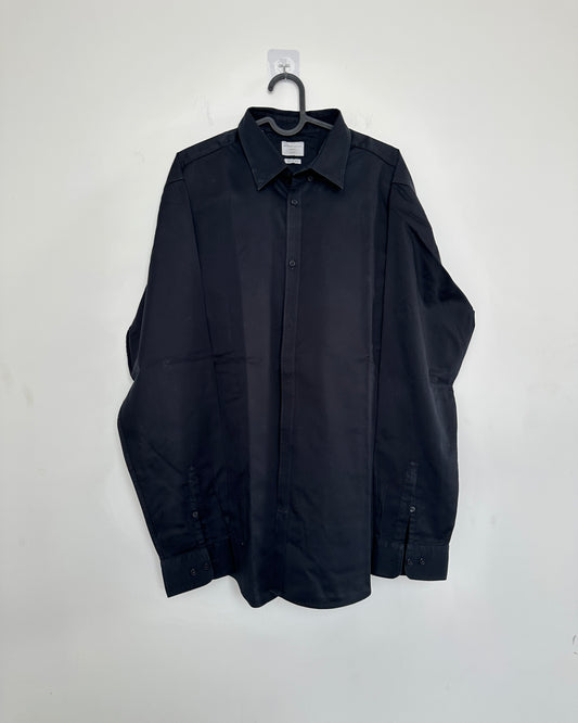 Black cotton full sleeve shirt
