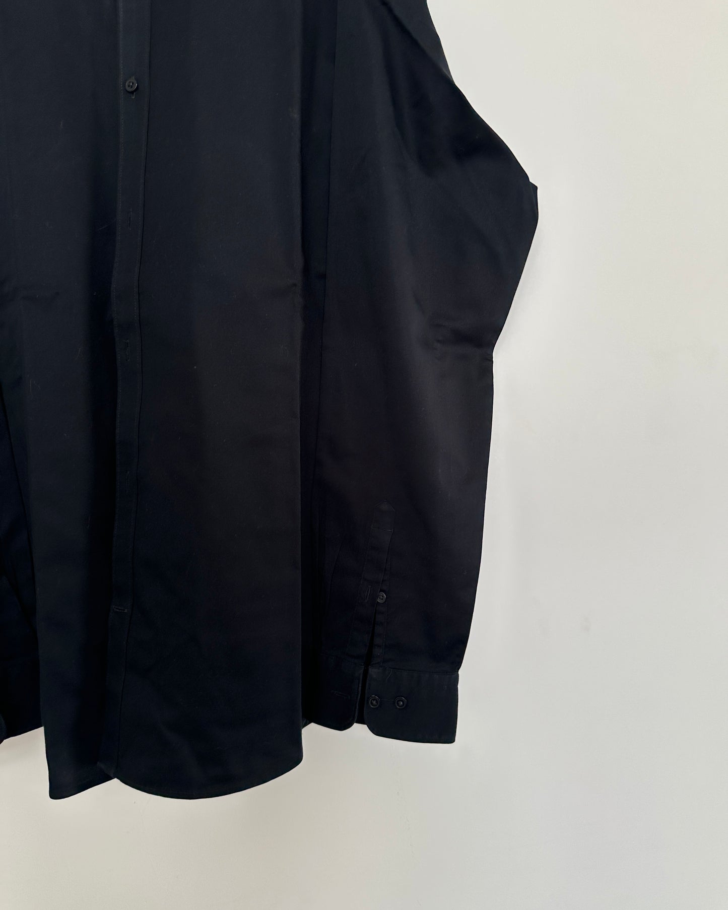 Black cotton full sleeve shirt