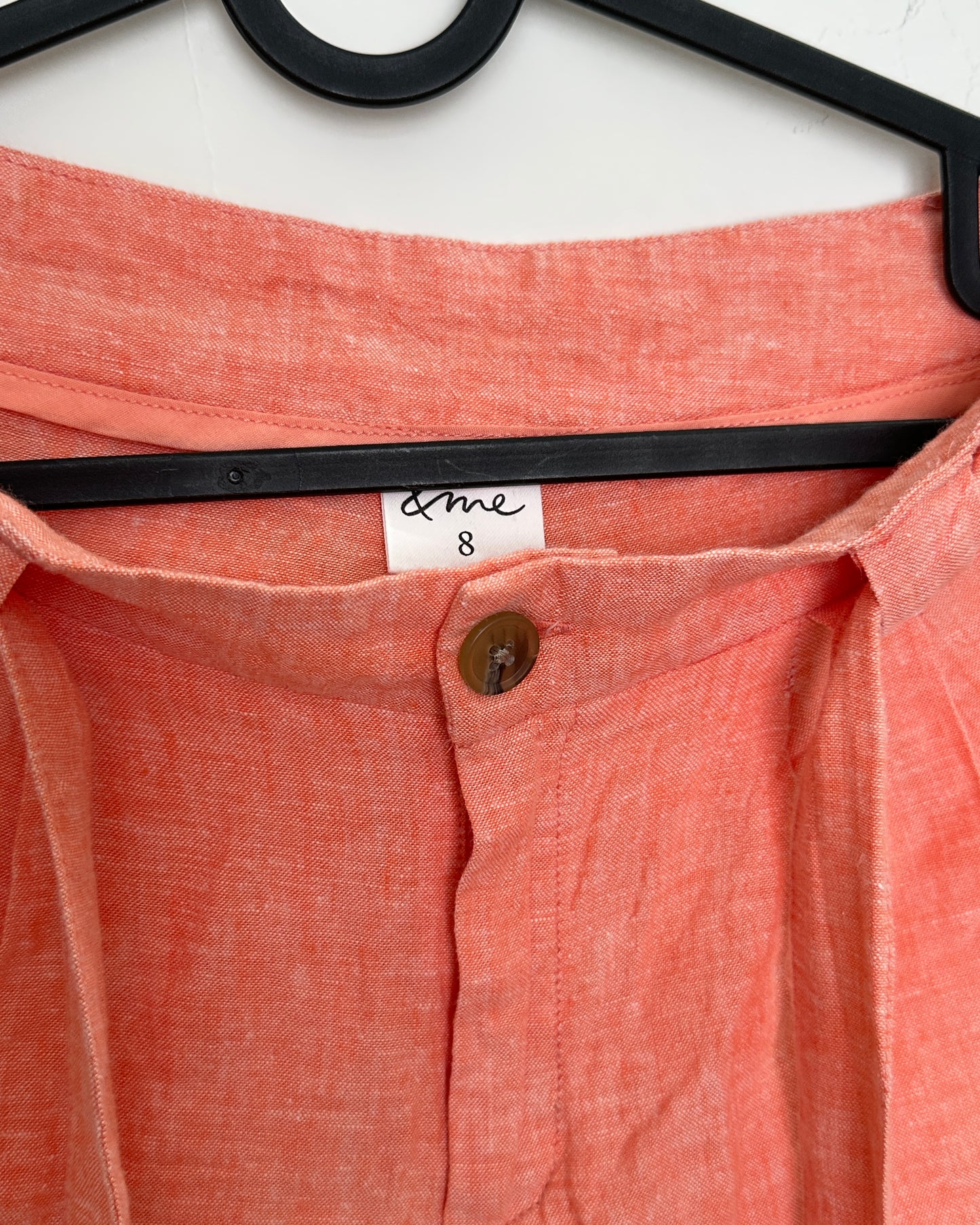 Peach orange shorts