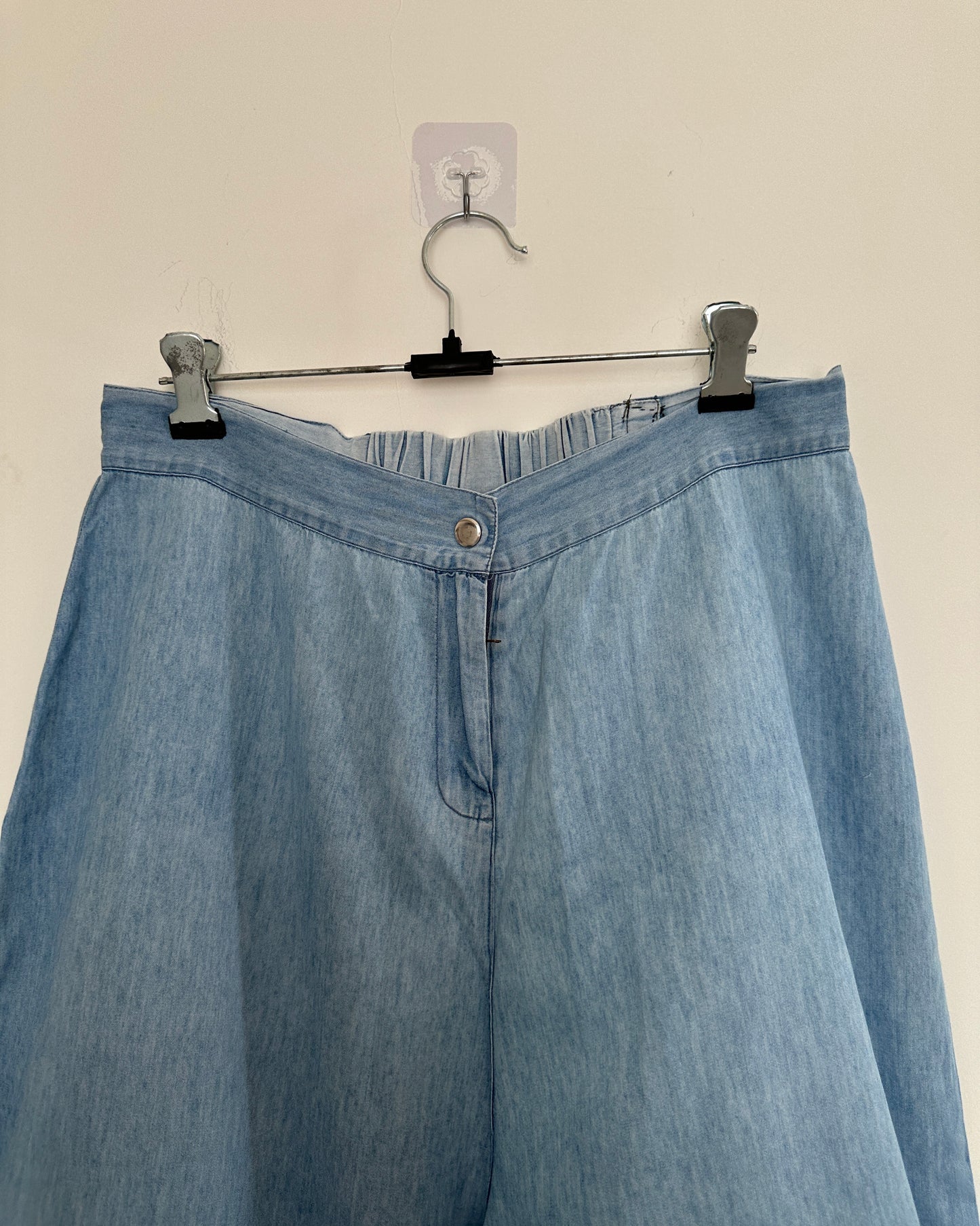 Wide legged denim pants