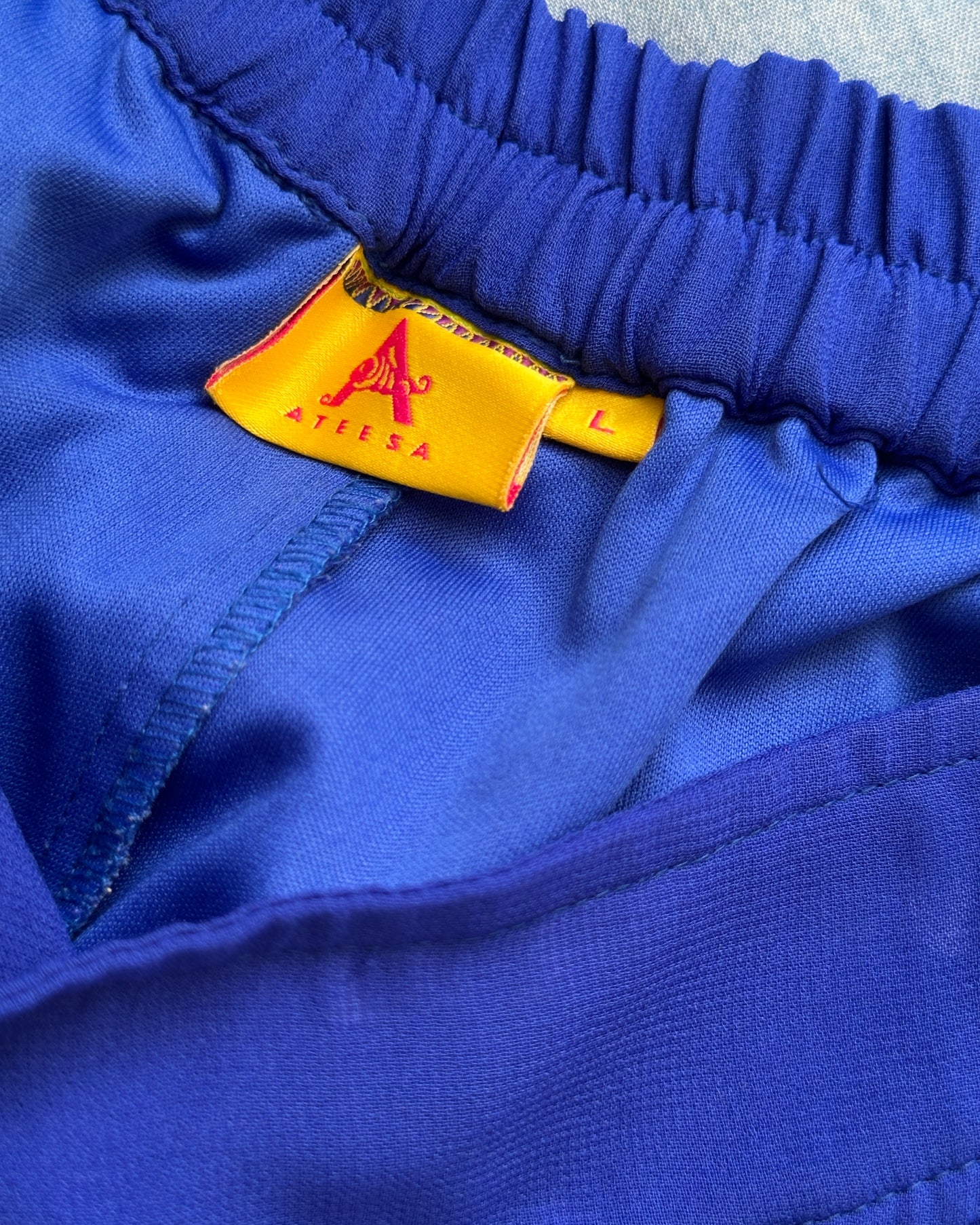 Electric blue georgette palazzos