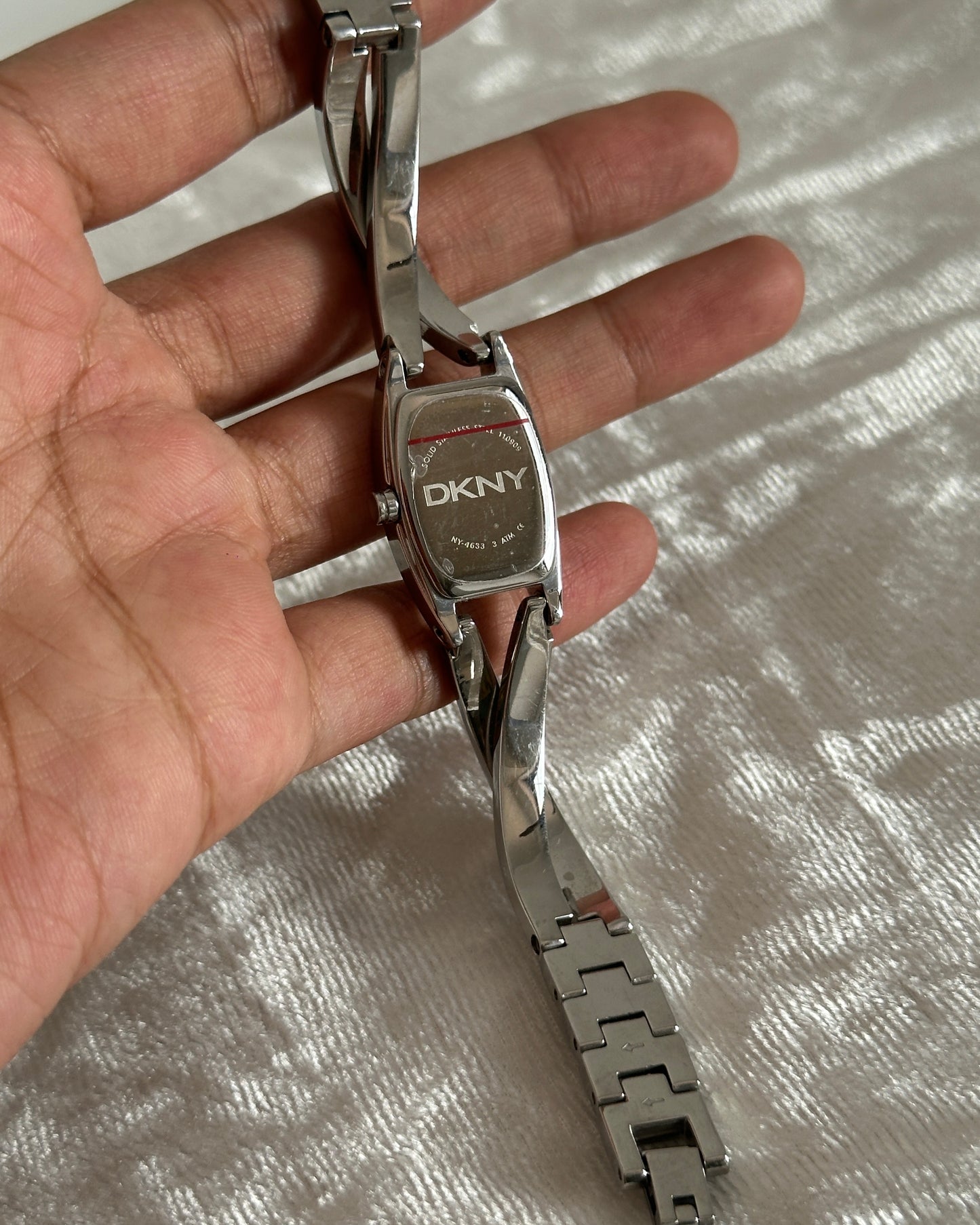 Silver studded DKNY watch