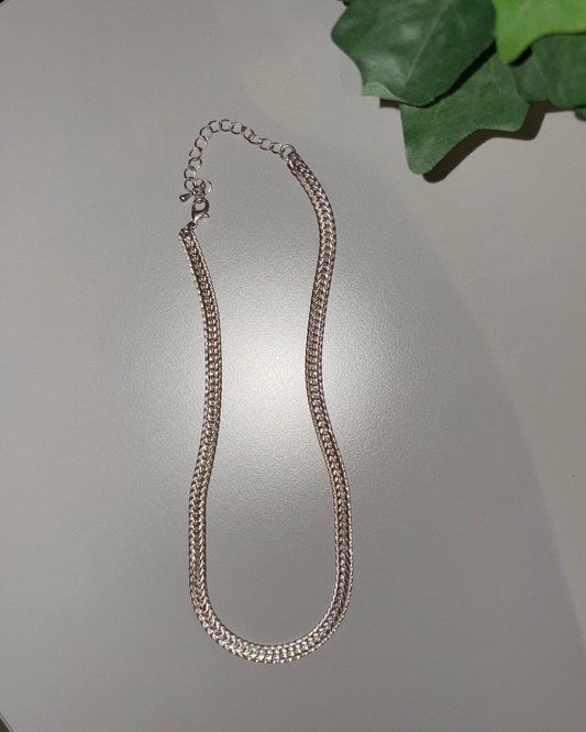 Silver braided chain
